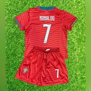 Ronaldo Portugal Jersey Youth Brand New 2026 Soccer Set - 2 Piece Kit NWT